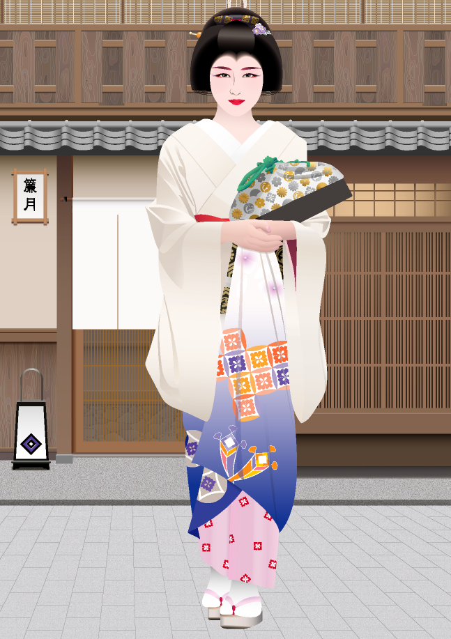 芸妓のイラスト